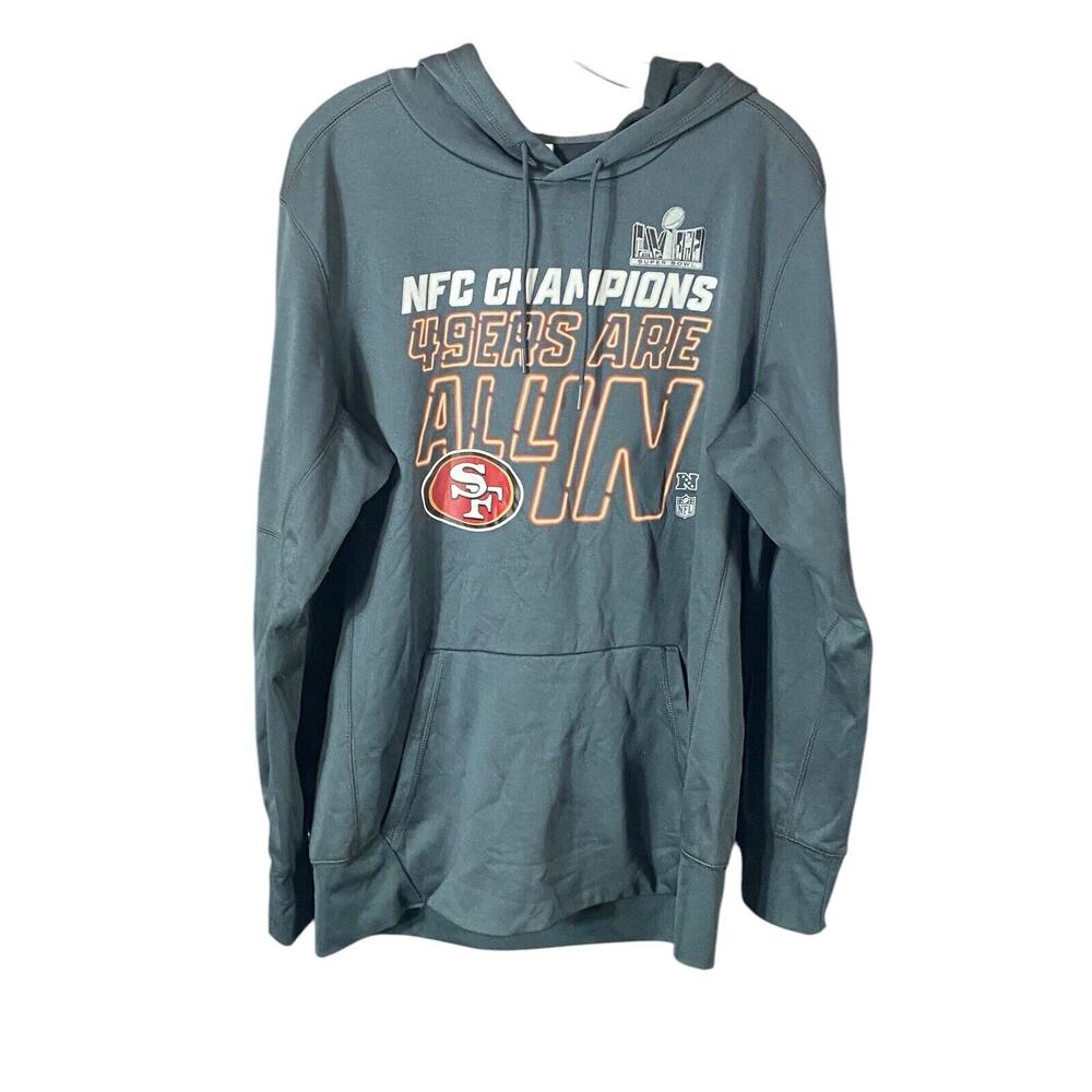 Nike 49’s All In NFL Pullover/drawstring Hooded Sweater Size L Men’s